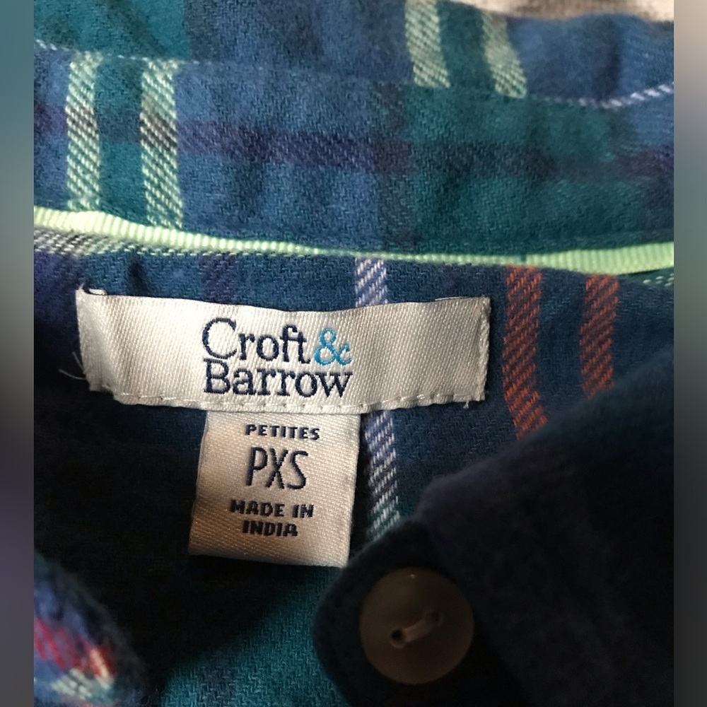 Craft&Barrow Flannel top size XS petites